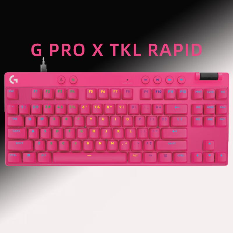 

Logitech PRO X TKL RAPID Magnetic Switch RGB Gaming Keyboard