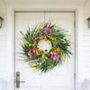 Spring Wreath for Front Door 22'' Artificial Flower Wreath for Wall Wedding Party Home Decorations for Indoor Outdoor