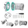 1 Set Exhaust Connector Metal Housing Magnetic Dryer Vent Connector Kit Easy Cleaning Air-Tight Exhaust Joint