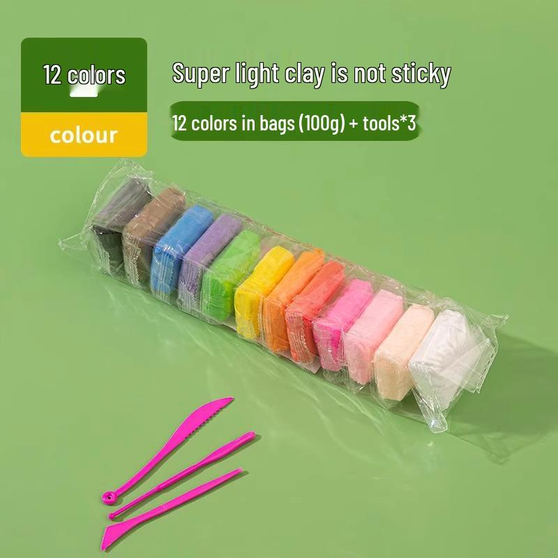 

Набор для лепки из 36 цветов для детей - Включает каменный пластилин, космический песок и кристальный пластилин для DIY-творений