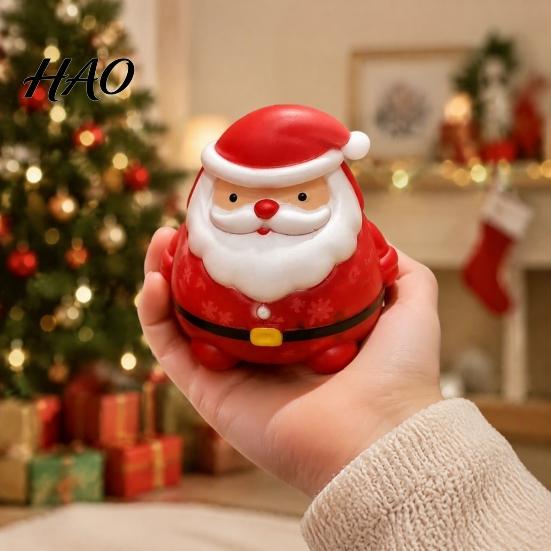 Anxiety Relief Gadget Santa Claus Stress Toy, Christmas Squeeze Sensory Party Favors Soft Slow Rebound Fidget Toy for