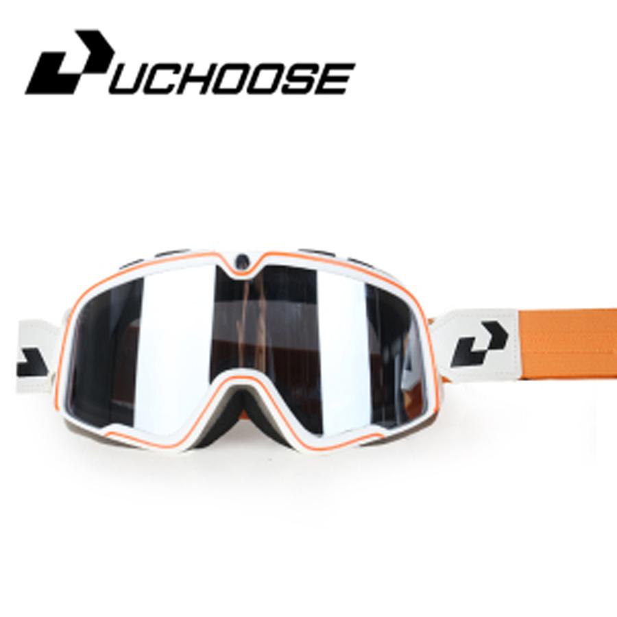 Occhiali da Moto Retrò Occhiali da Sci Occhiali da Sole Occhiali ATV Cinturino Antiscivolo AntiUV Cafe Racer Chopper Ciclismo Corsa Spedizione Gratuita