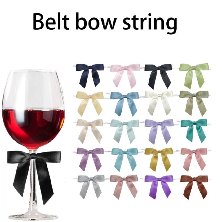 Pack of 50pcs Bowknot Ribbon Gift Wrapping And Party Decoration Multiple Color Reusable Marker Tool for Various Themes