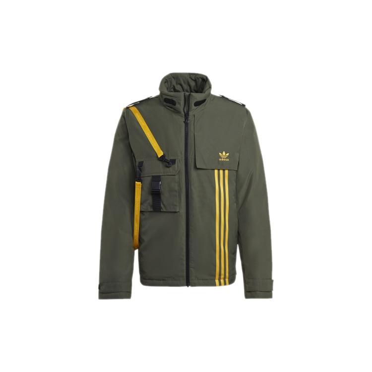 adidas originals Back Large logo Cargo Sports Down Jacket Basic Green Men s GJ6737 XS