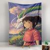 Tapestry Spirited Away Chihiro Haku White Dragon Sunset Anime Poster Wall Art for Girls Room