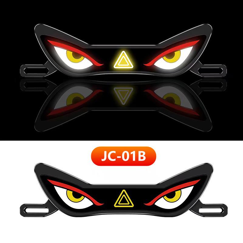 Devil's Eye Universal Motorcycle License Plate Light – Anti-Tailgating Dynamic Expression