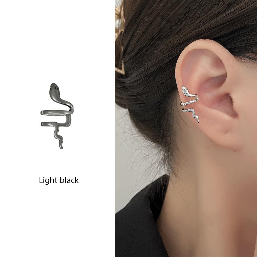 High Quality Silver Color Clip Earrings Jewelry Simple Lines Snake Earrings For Women Girl Gift Brincos Pendientes De Prata