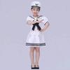 Childrens Navy Uniform Dance Costume With Polyester Fabric For Stage Performance