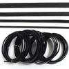 2-5Yards Genuine Cow Leather Cord Retro Black Flat Leather String Rope For DIY Jewelry Making Necklace Bracelets Accessories