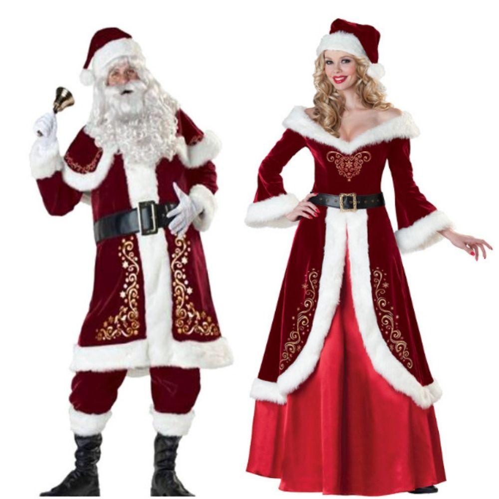 Hat Christmas Cosplay Cloth Dress Women Evening Dress Stage Performance