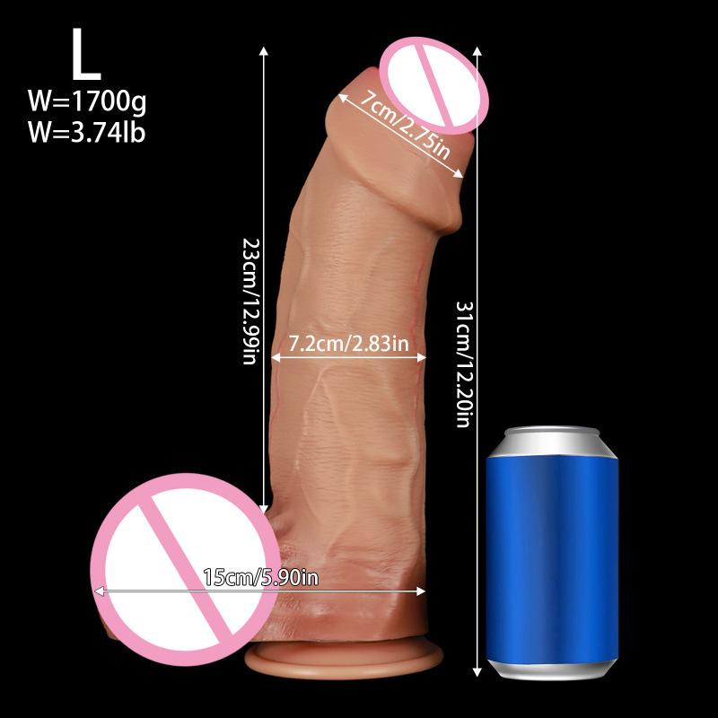 Liquid Silicone Dildo  Simulated Soft Flesh Dildo  Female G-spot Masturbator Adult Sexual Product  Dildo