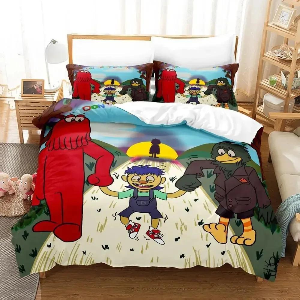Dont Hug Me Im Scared Bedding Set Single Twin Full Queen King Size Bed Aldult Kid Bedroom Duvetcover  Bed