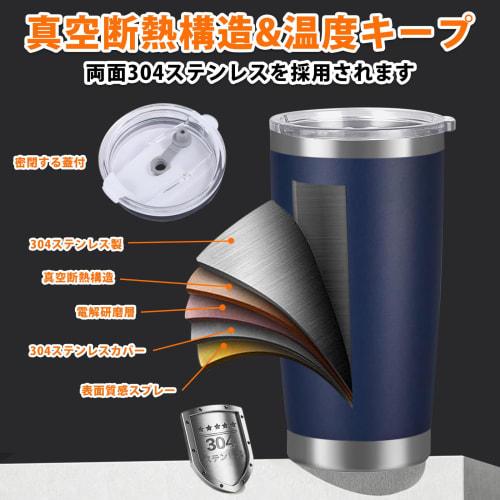SHEEHO Vacuum Insulated Tumbler, 600ml/20oz, Coffee Mug, Insulated Coffee Mug, Stainless Steel Tumbler with Lid, Coffee Cup, Car Tumbler, Keeps Warm F