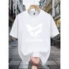 European Size 7.05 oz of 100% Pure Print Short-Sleeve T-Shirt, Stylish And Casual Summer Wear