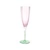 Retro Bägare Färggradient Rosa Blomma Kopp Blyfritt Glas Champagne Vinglas Nordisk Lätt Lyx Klar Medeltida Kronbladsbägare