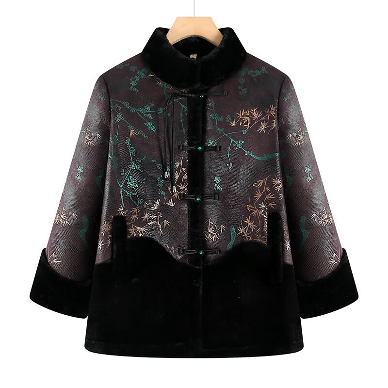 Yalu Women's Mid-Length Velvet Lined Padded Winter Coat