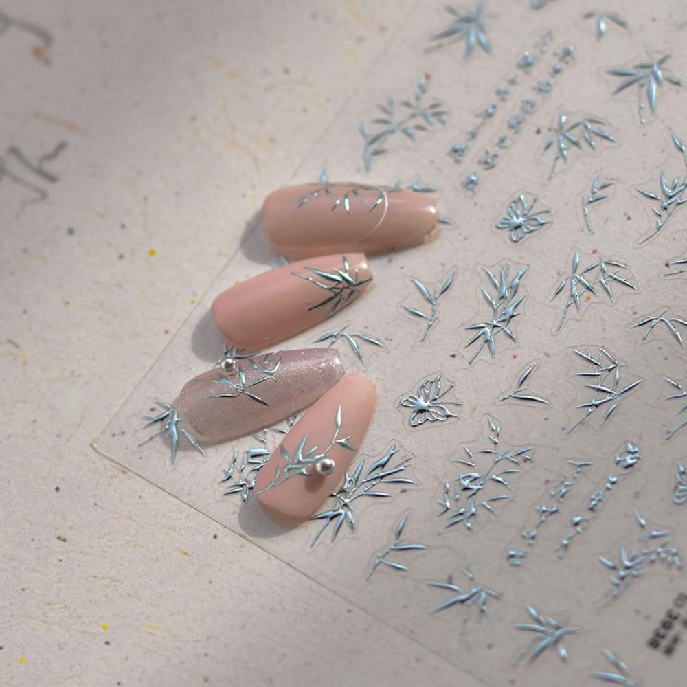 

Китайские иероглифы Китайские бамбуковые наклейки для ногтей Китайские бамбуковые украшения для ногтей Маникюрный салон White-StyleB