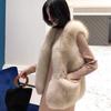 Autumn and Winter New Faux Fox Fur Grass Vest Women's Short Fashion Loose Mink Fur Coat Women's Sweetheart