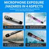 1 Set Rubber Handle Cover Wireless Microphones Handle Sleeve For Ktv Singers Rubber Antidrop Protective Cover