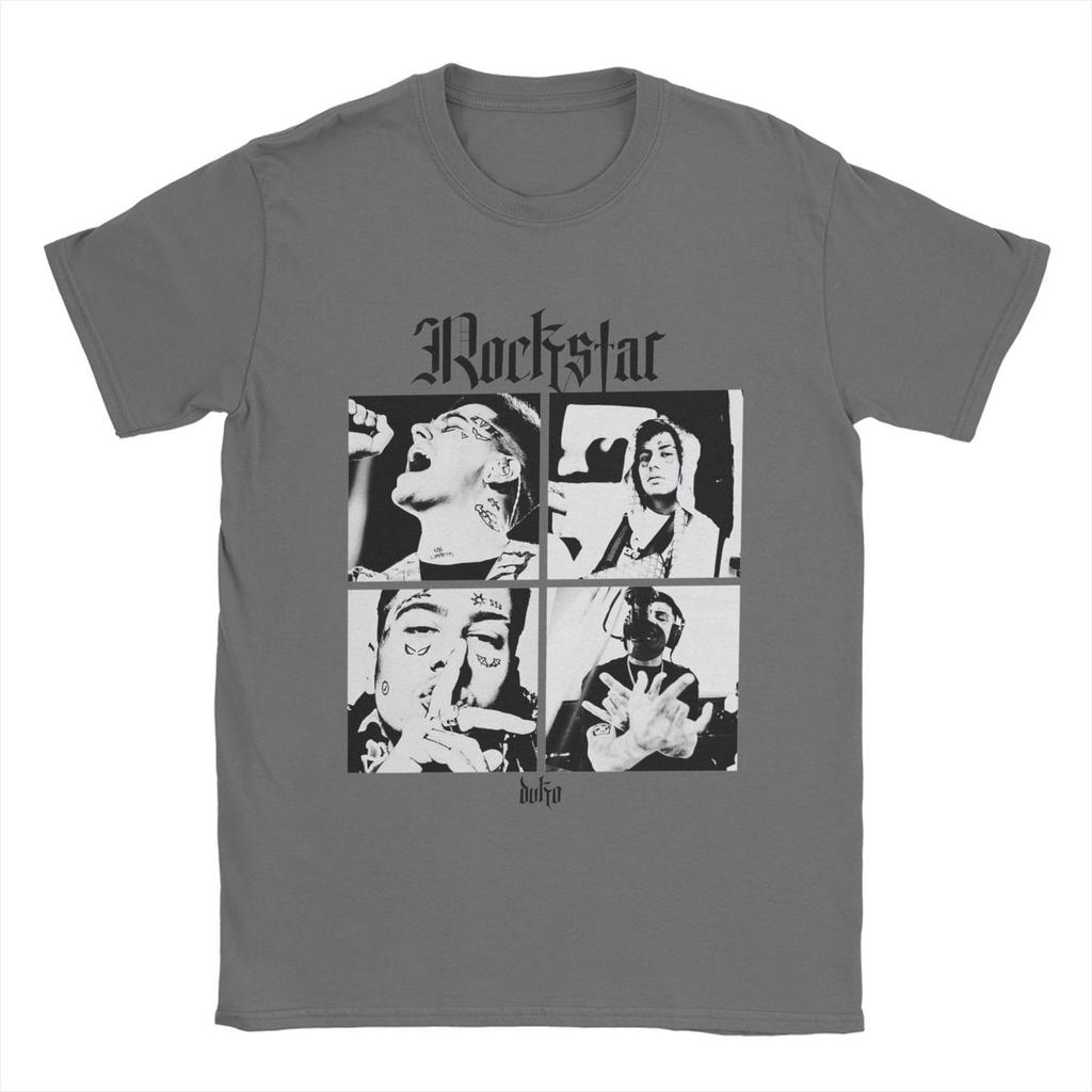 Men Rock Star Duki Rapper T Shirts Cotton Tops Humorous Short Sleeve Crewneck Tee Shirt Unique T-Shirts