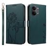 Wallet Case for Poco X8 Pro Max 5G - Leather/PU, Blue, With Lanyard