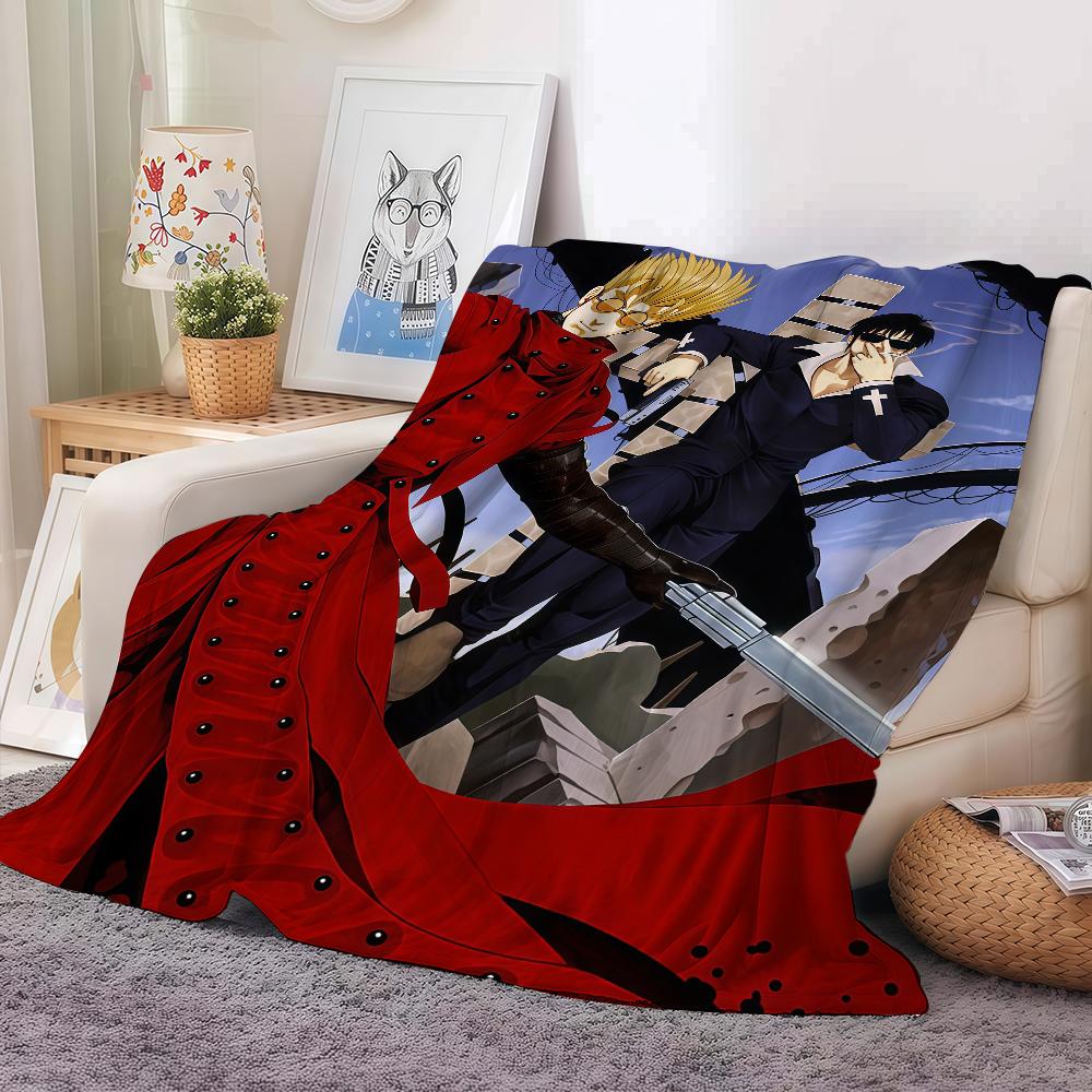 Adventure Anime T Ttrigun Blanket For Sofa Office Bed Plane Travel Sleep Read Relax Camping Soft And Warm
