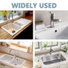 4PCS Plastic Bathroom Kitchen Basin Sink Overflow Cover Ring Insert Replacement Chrome Hole Round Drain Cap Basin Accessory