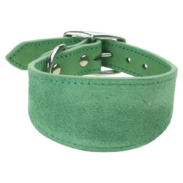 

Leathers Collar Wide Dogs Collar Comfortable Padded Collar for Medium Breeds S смарагдовий