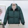 Verdickte Winter Daunen Baumwollwattierte Jacke Damen Kurz Brot Kleidung Lockere Baumwollwattierte Jacke Stehkragen Baumwollwattierter Mantel Mantel