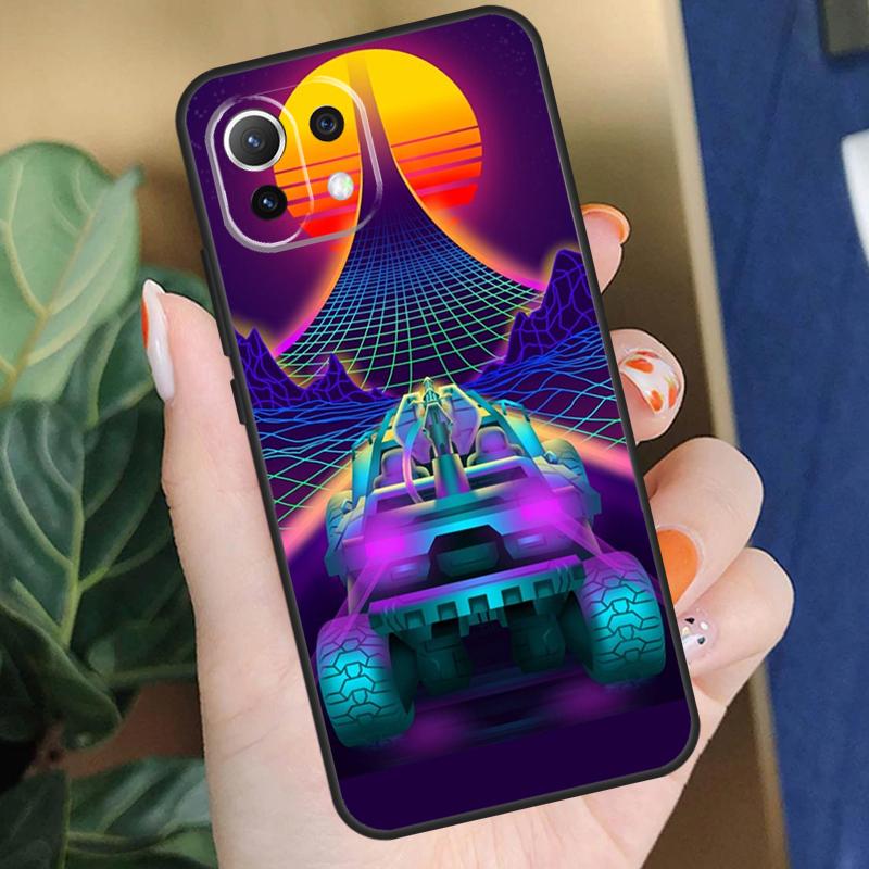 Synthwave 80's Retro Neon vaporwave Case For Xiaomi 17 Pro Max 14 15 Ultra 13T 14T 15T Pro POCO F8 F7 F5 F6 X5 X6 X7 Pro Coque