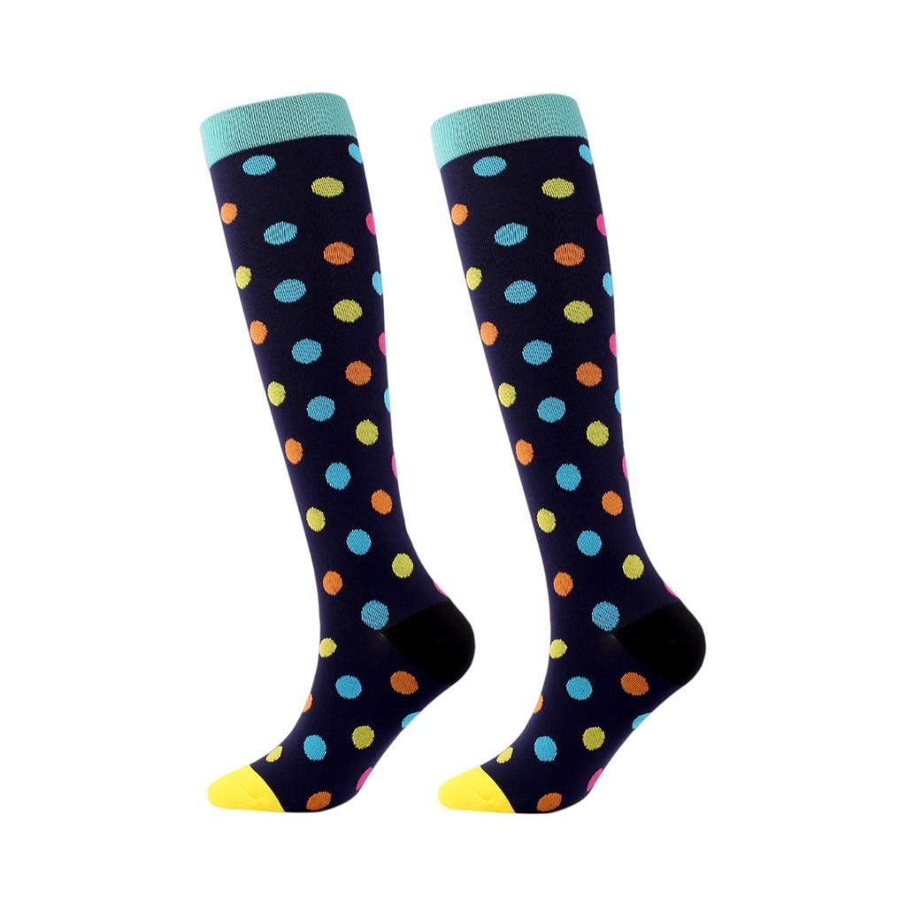 Heart-shaped Polka Dot Sports Compression Stockings