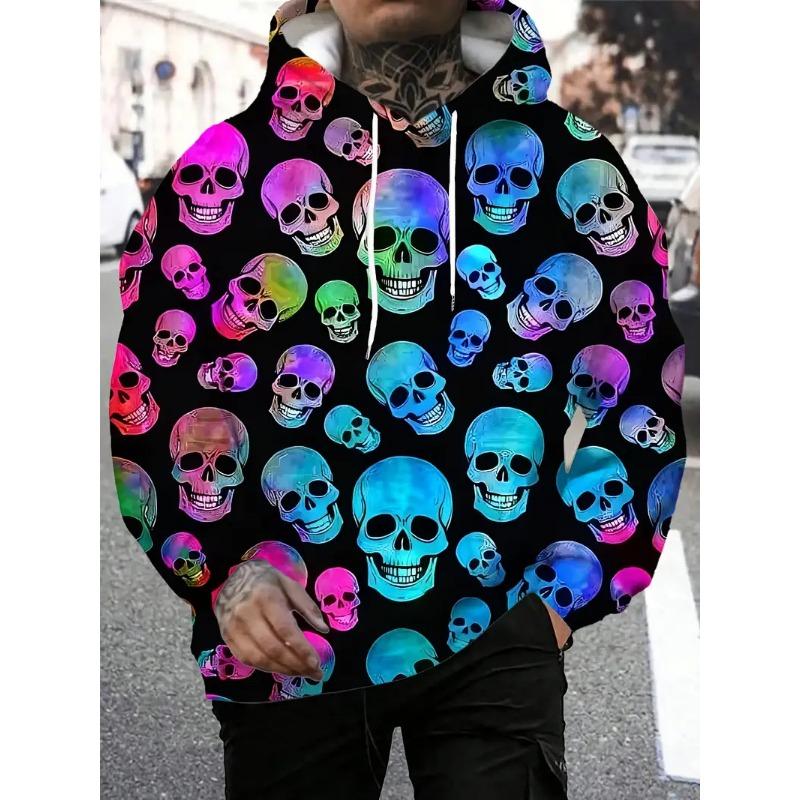 Fashion Men's Hoodie Bloody 3D Print Fall Sweatshirt Hoodie Street Casual Boy Sweatshirt Hip Hop Men's Oversized Top Clothing