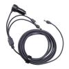 3 in 1   Power Cable USB C Car   18AWG   48W PD30W QC3.0 Power Supply Adapter 6.6ft Cable for   Dish  , Portable, Heatproof