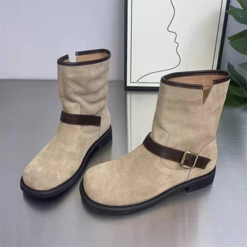 Fashion Women Boots Winter New Casual Flats Ankle Boots Women Brand Designer Fashion Walking Punk Goth Shoes for Women Botas De Mujer