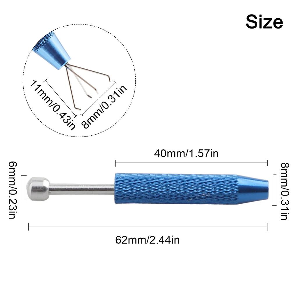 Ferramenta Pegadora de Joias com 4 Garras Pegador de Componentes Eletrônicos Pinça de Garra para Pedras Preciosas Chip Pick-up Pen Ferramenta Manual de Reparo Eletrônico