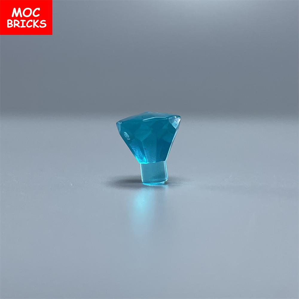100pcs\lot MOC Bricks Rock 1x1 Jewel 24 Facet Treasure Diamond Gem 28556 30153 Building blocks DIY Toys For Children's Gifts