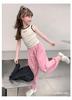 2026 Summer Girls' Mosquito Repellent Loose Pants - Thin, Trendy Yamamoto Style for Medium & Large Children