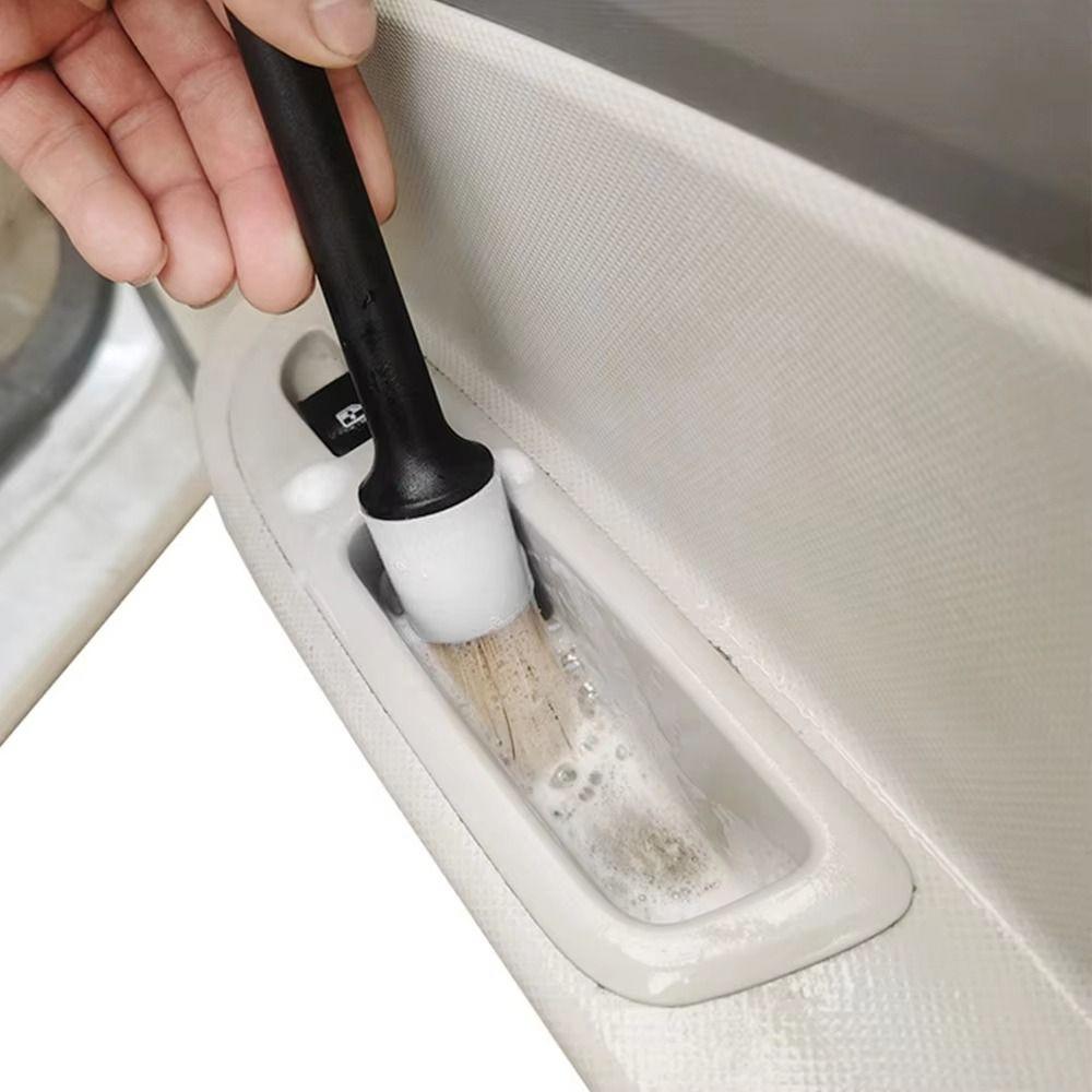 3Pcs/Set Boar Hair Car Wash Brush Exterior Interior Detail Bristle Brushes  Auto Detail Tools