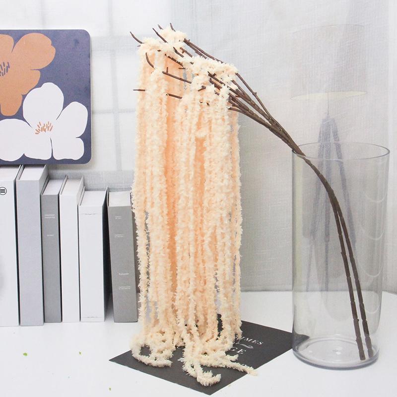 1PC Simulated Long Spike Flower Shop Windows Display Fake Eternal Lovers Tears Wedding Wool Wedding Decor Accessories