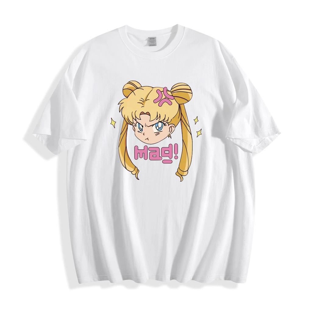 2026 New Cotton Summer Tshirt Leisure and Comfortable Sailor Moon Anime Anime Shirt Shirts Women T Shirt Unisexs TShirt