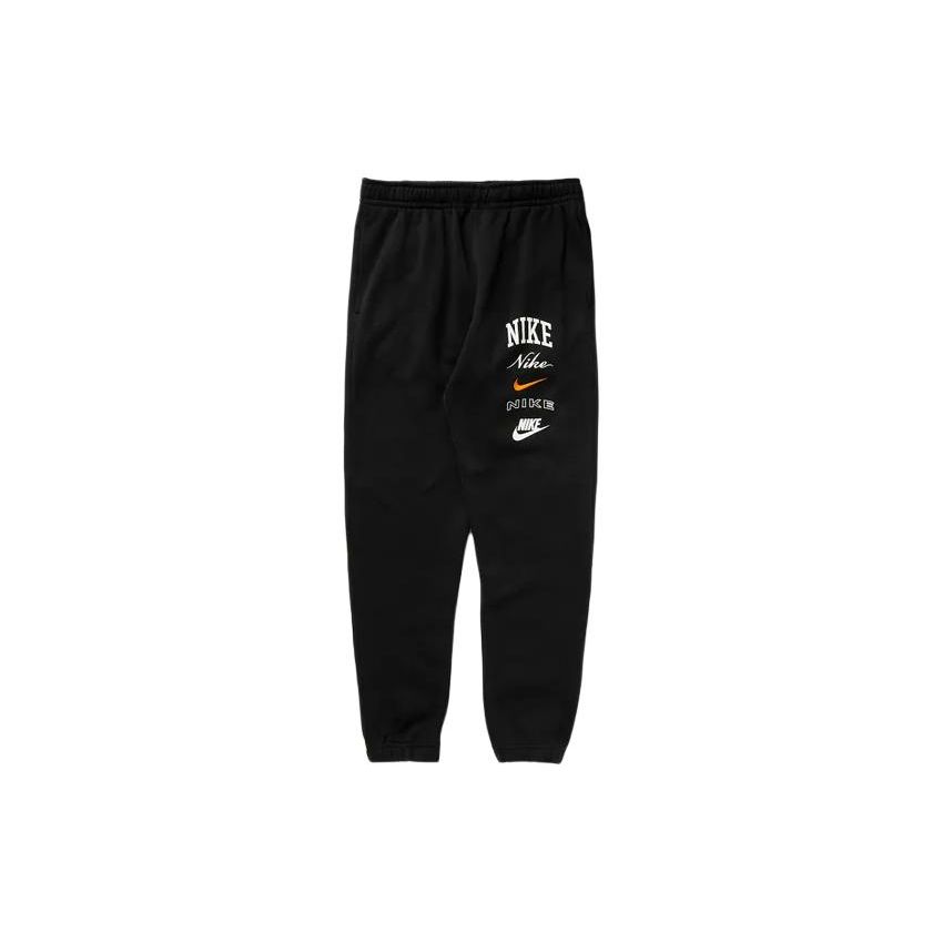 

Nike Alphabet Pattern Elastic Cuff Casual Pants Men Bottoms Black FN2643-010 L