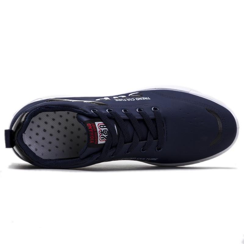 Herren Sportschuhe mit weicher Ledersohle und Lauf-Freizeitschuhe