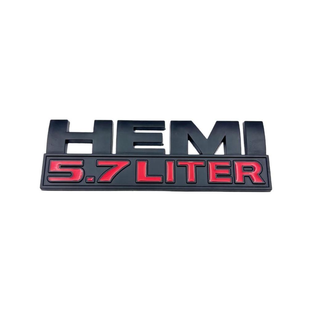 Hemi 5.7L Metal Decal for Dodge RAM 1500/2500