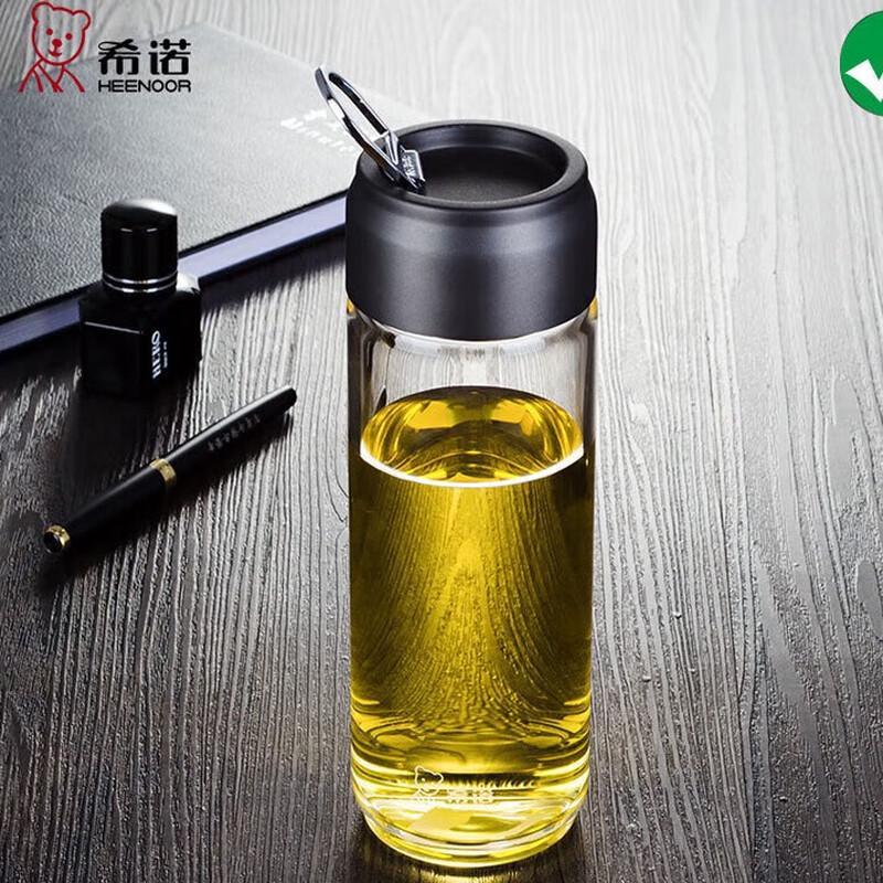 Heenoor Portable Single-Layer Glass Tea Bottle