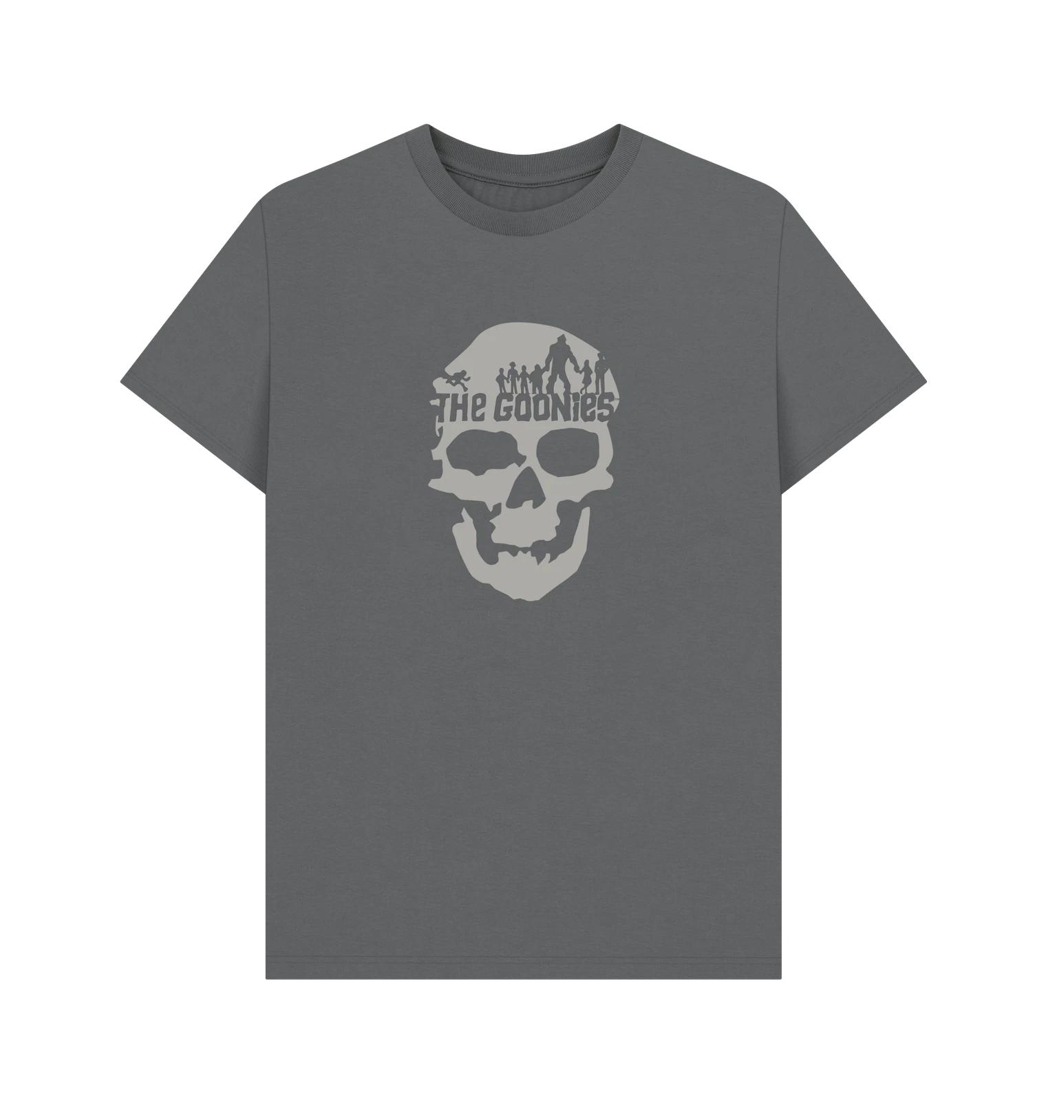 PREMIUM OFFICIAL The Goonies The Goonies Skull Graphic Grey T-Shirt L