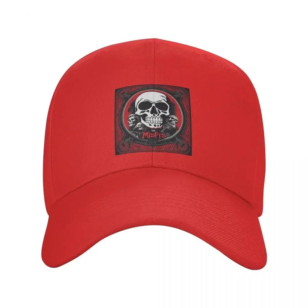 Classic Horror Punk Rock Misfits SKull Baseball Cap Women Unisex Personalized Adjustable Adult Dad Hat Summer