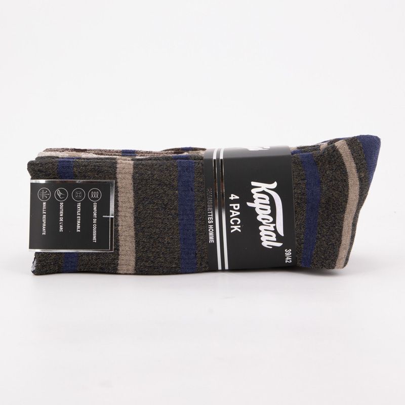 Set of 4 Pairs of Jacquelin Men's Sports Socks KAPORAL