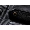 Chinês Tamanho Marrom Preto Couro de Vaca Real M65 Caça Jaqueta de Couro Homens Genuíno Casaco de Couro Inverno Bolsos Jaquetas Jaqueta Masculina De Couro