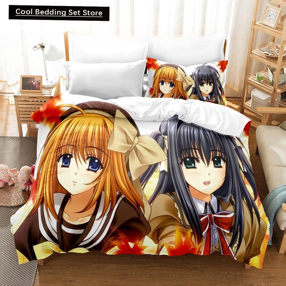 New 3D Priningt Kawaii Girls Yae Sakura (Shuffle!) Bedding Set Cartoon Anime Three-piece Set Adult Kid Bedroom Duvetcover Sets