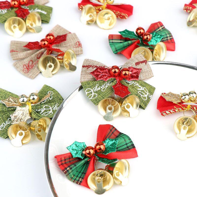Christmas Bowknot Bells: Tree & Gift Decorations, Sealing Ties, Hair & Handmade Accessories